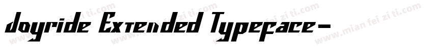 Joyride Extended Typeface字体转换
